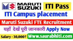 Read more about the article Maruti Suzuki FTE Recruitment 2024 : Campus placement