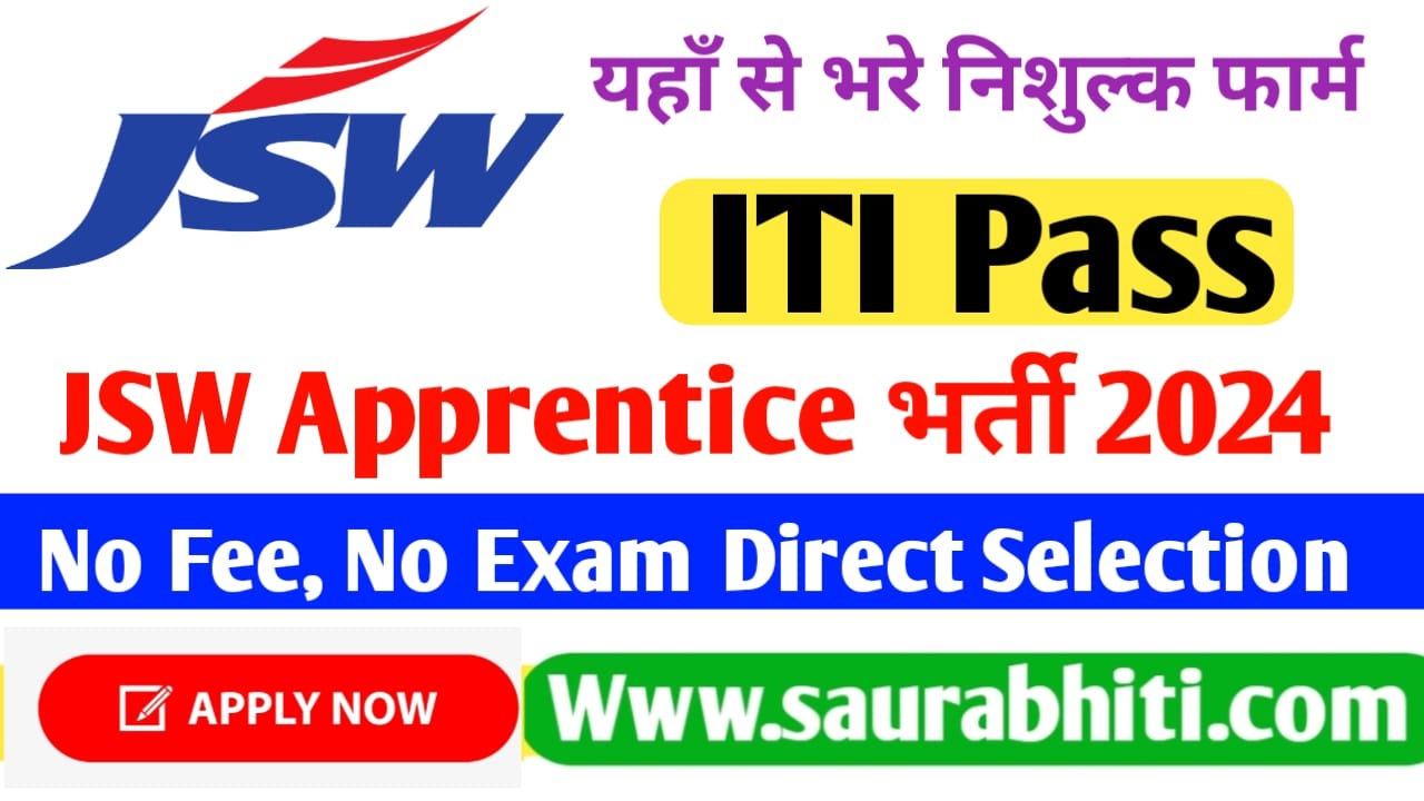 You are currently viewing JSW Steel ITI Apprentice Recruitment 2024 : Online Apply