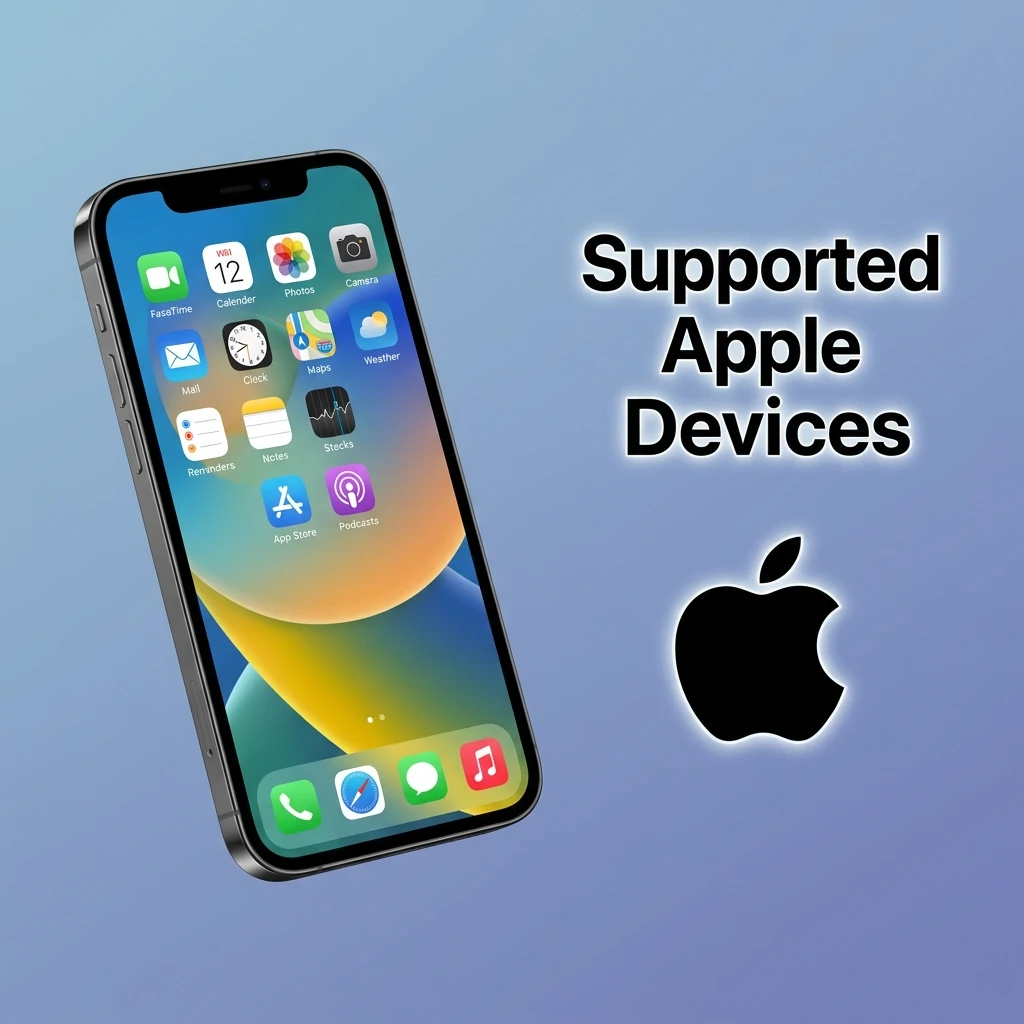 Supported Apple iPhones and iPads running iOS 12 or later, from iPhone SE 2020 to iPhone 16 Pro 2024